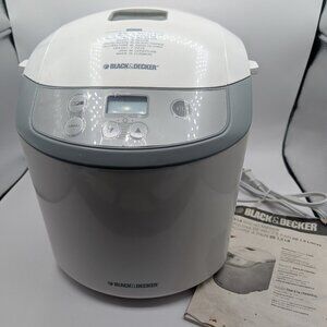 Black & Decker 1.5lb Bread Maker Machine BK1015W - 9 Programs